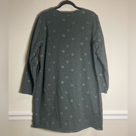 Boden Sweatshirt Dress in Charcoal Marl (Ripple Wave) size 14 - Picture 7 of 11